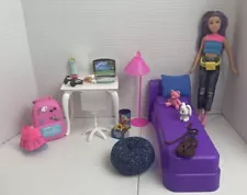 Barbie Doll Home Decor Skipper Collection Bedroom Diorama Room Lot