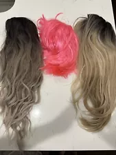 3 Halloween Costume Wigs