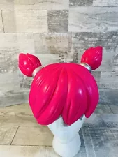 Toy Quest 2005 Hot Pink Wig Hair Ponytail Anime Manga Comic Costume Cosplay Foam