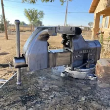 Starrett No.015,5" Machinist Bench Vise With Swivel Base & Pipe Grips Athol Mass