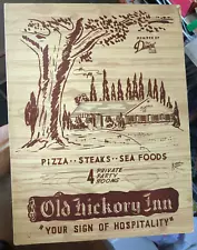 Virgin Mermaid on Oyster Shells For Men Only! Old Hickory Inn Restaurant Menu