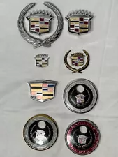 Lot Of Vintage And Modern Cadillac Emblems