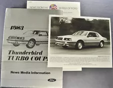 1983 Ford Thunderbird Turbo Coupe Media Information Kit Nice Original 83 T-bird