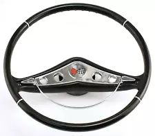 15 Inch 1958-1960 Impala Style Steering Wheel Black Gelcoat Finish #SRP-20003