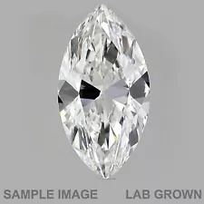 Marquise Cut E Color, VVS2 Clarity, Man Made LabGrown CVD Diamond 0.22 Carat