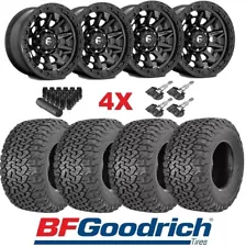 COVERT FIT TRD BLACK FUEL WHEELS RIMS TIRES 265 70 17 BFGOODRICH KO2 SET