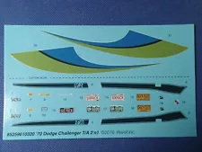 ð Decals For 1970 Challenger T/A 1:24 Scale 1000s Model Car Parts 4 Sale