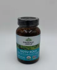 Organic India Gotu Kola Herbal Supplement Adaptogen for Brain & Nervous System