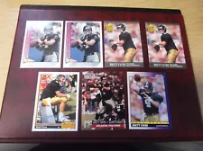 LOT OF (7) BRETT FAVRE RC ROOKIE CARDS W/ 5 DIFFERENT NFL HOF