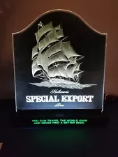 1970s special export old style beer ship & water light up sign man cave nautical