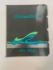 Sea Ray Owner's Manual - Sorrento 25