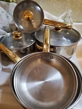 SALE! WAS 85. 8 PC COOKING SET POTS & PANS & LIDS