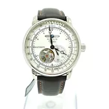 ZEPPELIN Watch 7662-1 39mm Men's Silver X Dark Brown 4102098