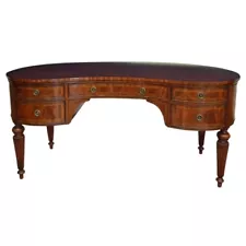 Sheraton Style Kidney Shaped Writing Desk by Leighton Hall