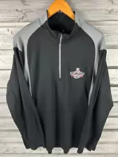 RARE Lake Erie Monsters 2016 Playoffs Long Sleeve 1/4 Zip Shirt Mens XL jersey