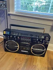 Lasonic TRC-931 Boombox Ghetto Blaster Vtg Stereo Tested/Working See Description