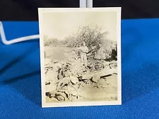 Destroyed Military Airplanes Post Pearl Harbor Hawaii WWII Vintage 1943 Photo