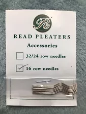 Read Pleaters 16 row needles