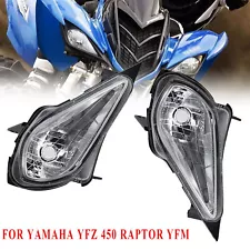 Pair LED Headlights Set For YAMAHA RAPTOR YFZ 450 700 700R YFM 250 350 2006-2024 (For: Yamaha Raptor 700R)