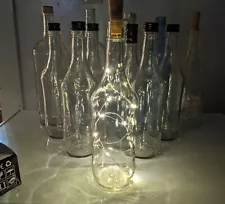 glass wine/liquor bottles & bottle Lights