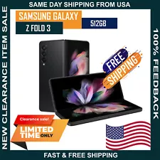 NEW Samsung Galaxy Z Fold3 512GB 5G Black Unlocked Clearance Sale Same Day Ship