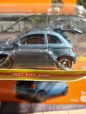 2023 Matchbox Moving Parts #9 2021 Fiat 500E BLUE SKY METALLIC | FSC