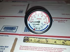 1/4" Slant/Fin Temperature & Pressure Tridicator Boiler Gauge - hot water system