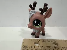 Littlest Pet Shop Advent Calendar Brown Glitter Antlers Deer Caribou Green Eyes