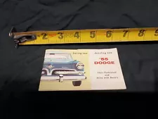 Original 1955 Dodge Full Line Sales Brochure 55 Coronet Custom Royal Wagon