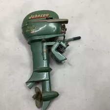 Vintage 1954 K&O Johnson 25 Toy Battery Powered Outboard Motor Sea Horse