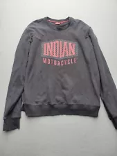 Indian Motorcycle Men Pullover XL Black Sweatshirt Cotton Blend China