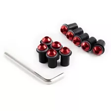 Red Windshield Screen Screws for 1994 Kawasaki Ninja ZX6R 1995 1996 1997 Bolts (For: 1996 Kawasaki Ninja ZX6R)