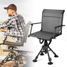 360° Swivel Hunting Chair Portable Folding Blind Chair Seat For Fishing Camping