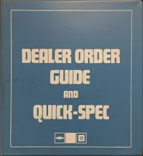 1984 Chevy Order Guide Dealer Album Options Upholstery Chevrolet Showroom Book (For: 1984 Chevrolet Scottsdale)