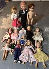 Lot of Antique/Vintage Baby Dolls Effanbee R&B Madame Alexander Ginny