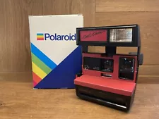 *Tested : Mint in Box Made in UK* Polaroid 600 Cool Cam Red Instant Film Camera