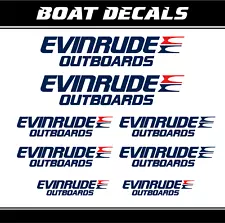 Sticker Evinrude Outboards Motorboat replacement boat engine decal set ORACAL