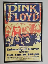 Pink Floyd Denver Arena Concert Poster 11 X 17 Framed