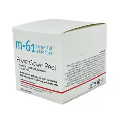 M-61 Powerful Skincare PowerGlow Peel 1 Minute 1 Step Facial Peel 30 Treatments