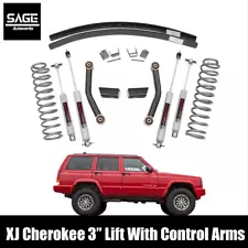 3 Inch Lift Kit for 1984-2001 Jeep Cherokee XJ With Control Arms/ Add a Leaf