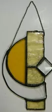 Handcrafted Leaded Stained Glass Hanging Abstract Art Suncatcher Excellent