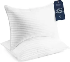 Beckham Hotel Collection Bed Pillows for Sleeping, Queen, Set of 2 - White