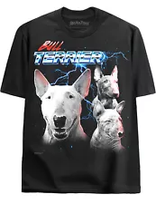 Bull Terrier Retro 80s 90s Bootleg Heavy Metal Tshirt for Men & Women Dog Owner