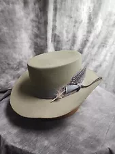 Flat Top BEAVER 100 WESTERN STYLE Boho-Style, Custom Made 61½ CM