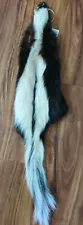 Wild Skunk Fresh Tanned Hide Soft Leather Craft Pelt Fur Nice Lots Of White!