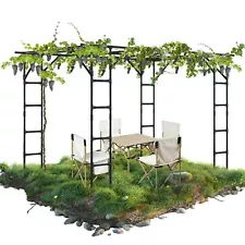 Large Outdoor Garden Arch Trellis - Size: 118 * 78.5 * 90.5 inches - Large Gr...