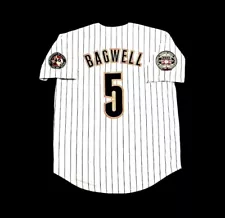 Jeff Bagwell Houston Astros Jersey 2001 Stitched Throwback NEW 2 Patches! SALE!