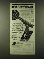 1980 Daisy Power Line Model 717 Air Gun Ad - This special offer to NRA Members