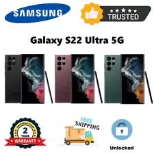 ð¥NEW SEALED UNLOCKED Samsung Galaxy S22 Ultra 5G SM-S908U 256/128GB GSM+CDMA ð¥