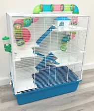 X-LARGE 5-Floors Hamster Palace Mouse Habitat Crossover Tube House Gerbils Cage